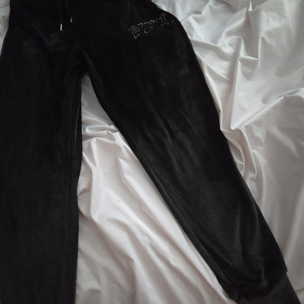 Pink Velour Joggers